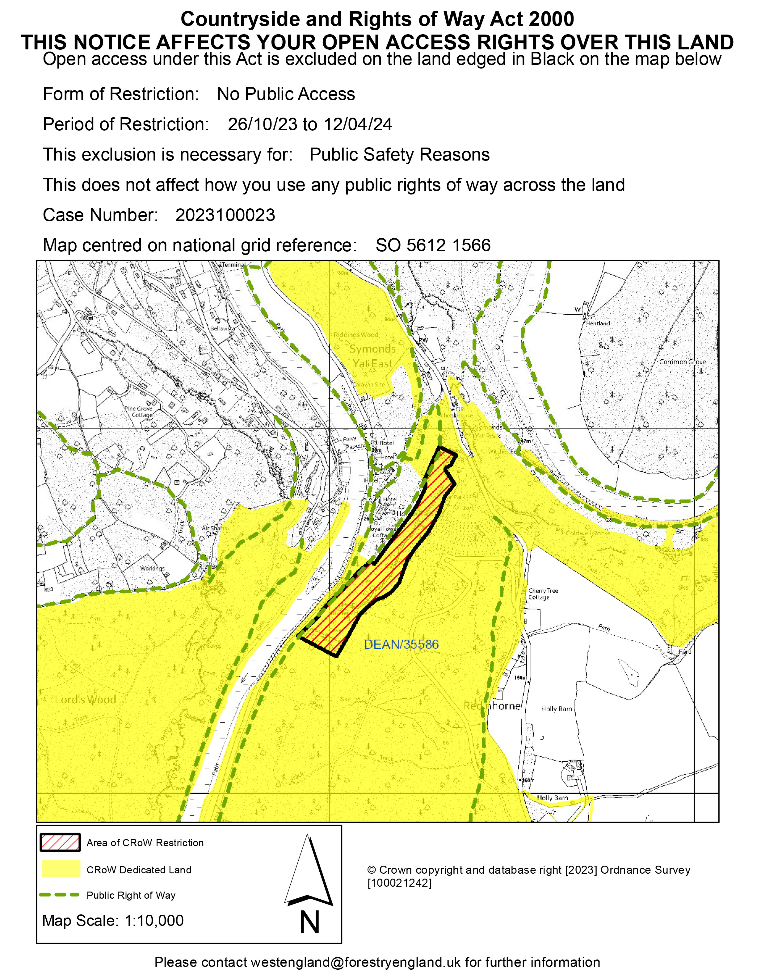 Symonds Yat Rockfall update Forestry England